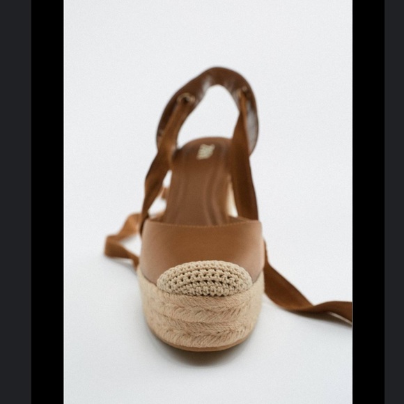 Zara lace up wedge sandals - Picture 10 of 15